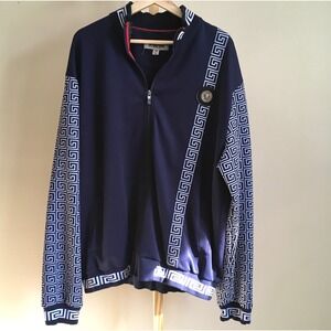 Stacy Adams Track Jacket Navy Men 3X